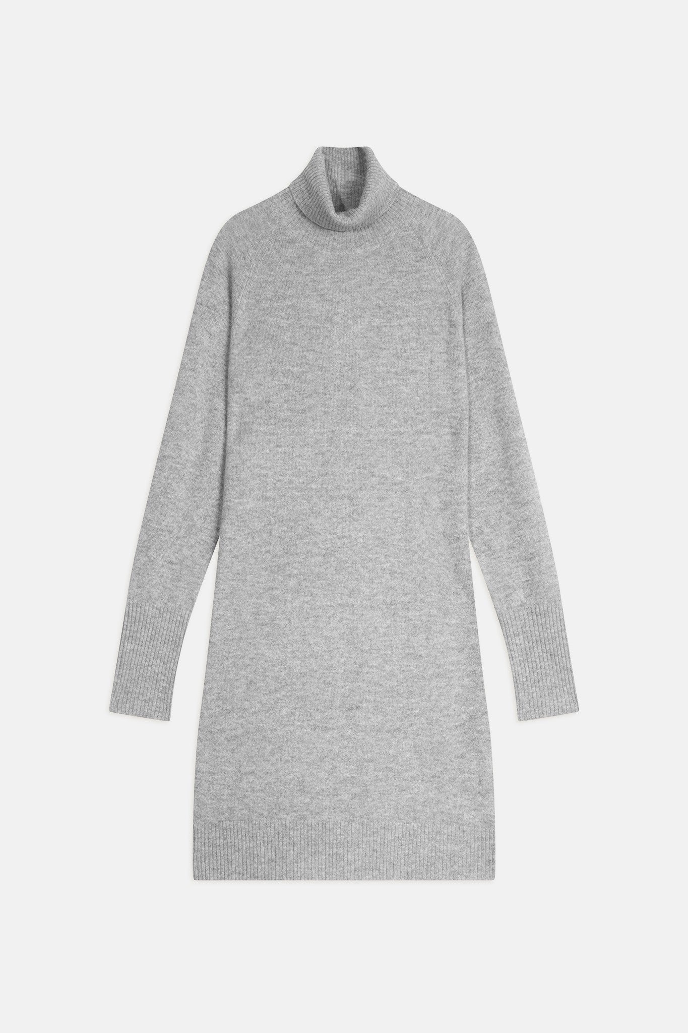 amanda robe col roulé nuage chiné 100% cachemire
