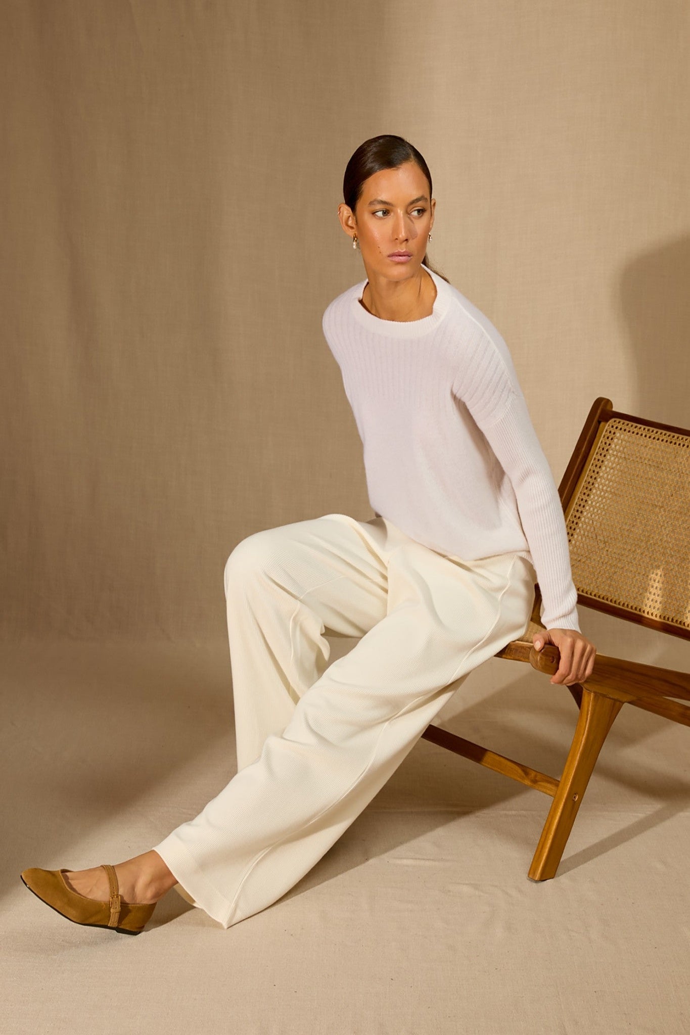 amvira pull col rond neige 100% cachemire