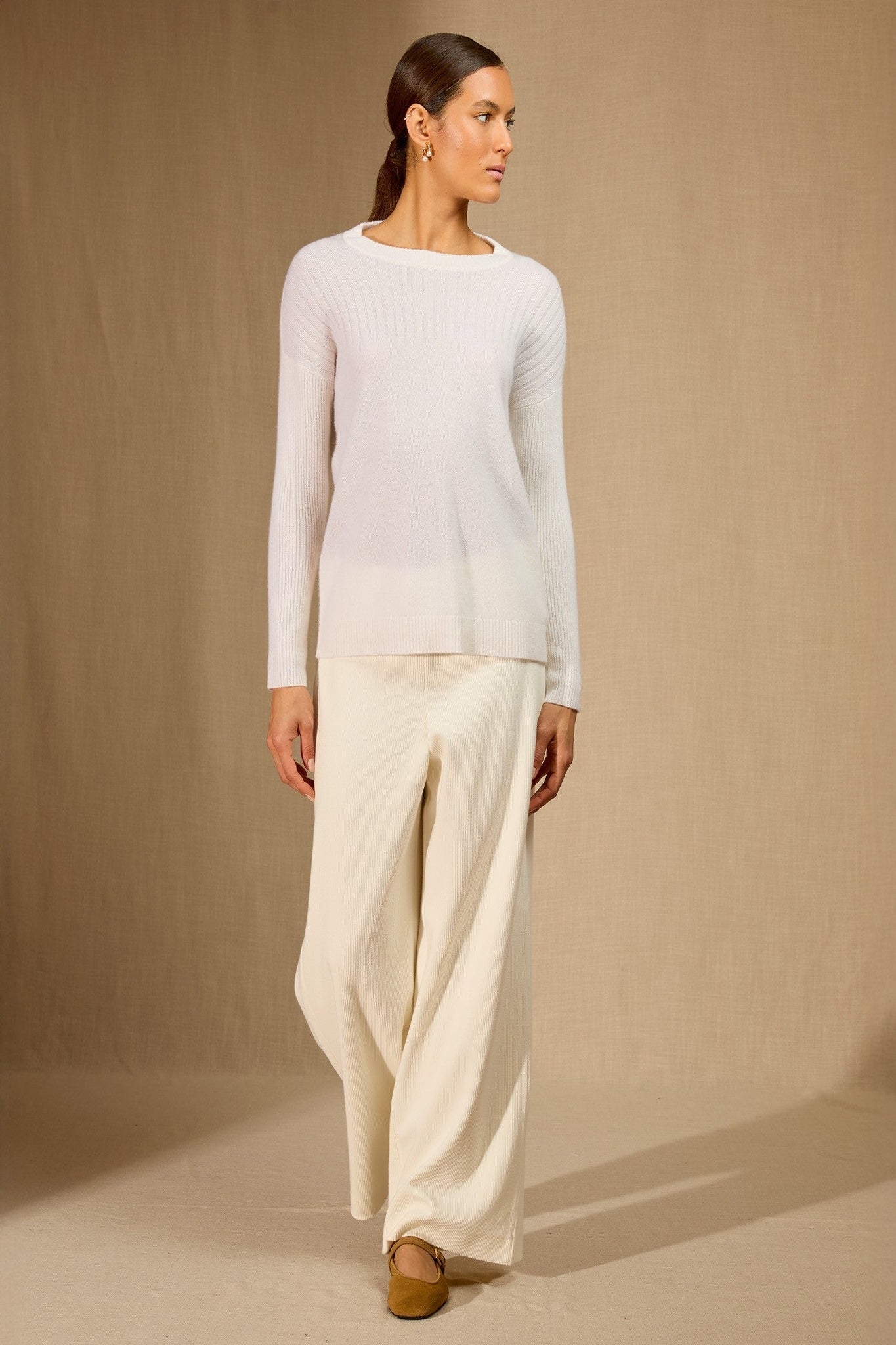 amvira pull col rond neige 100% cachemire