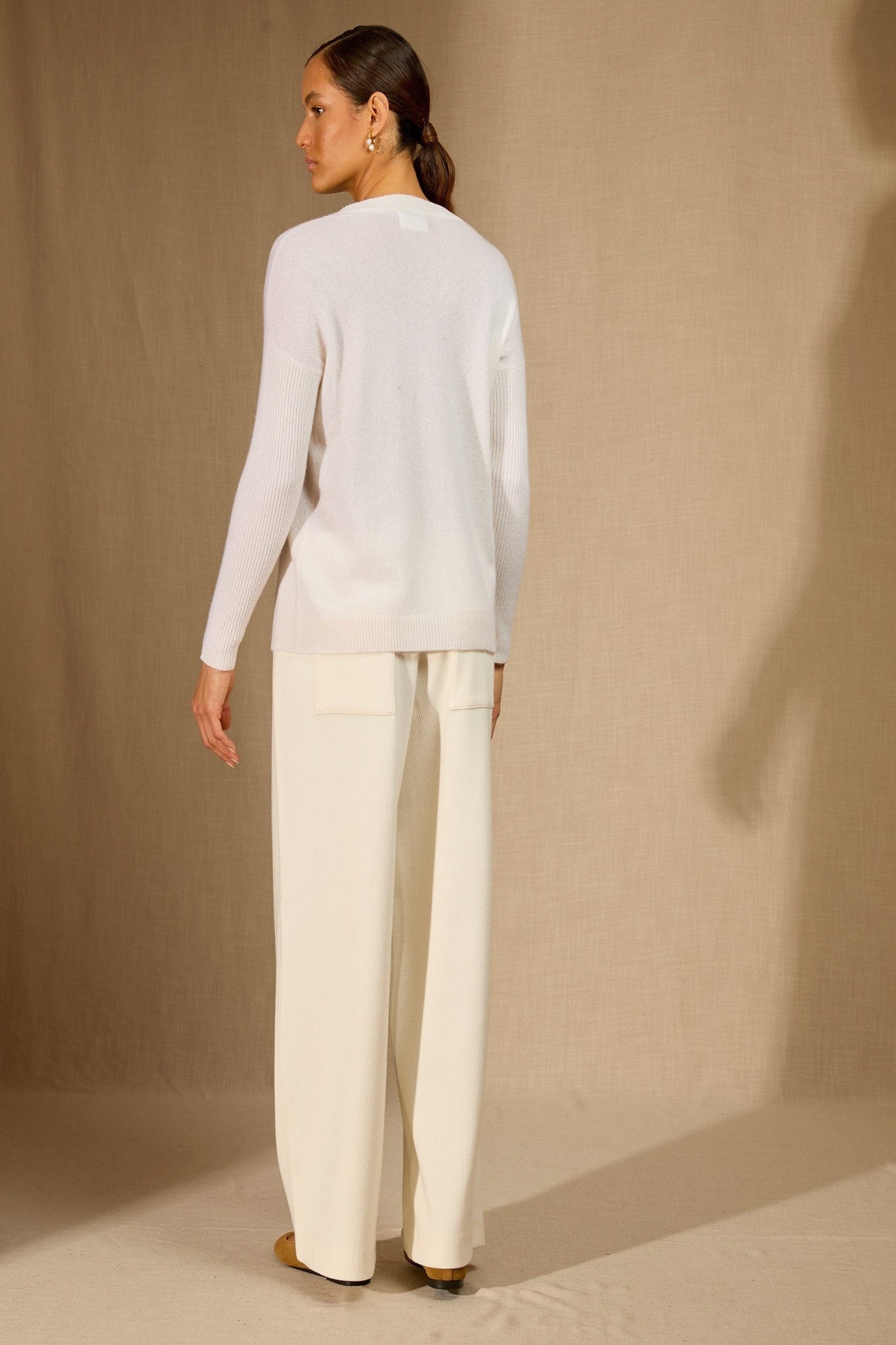 amvira pull col rond neige 100% cachemire