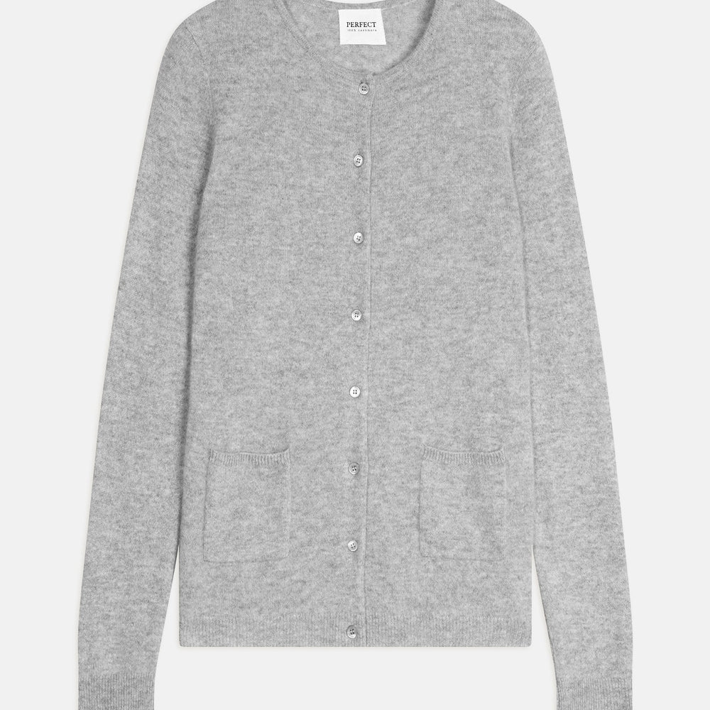 amy cardigan col rond nuage chiné 100% cachemire