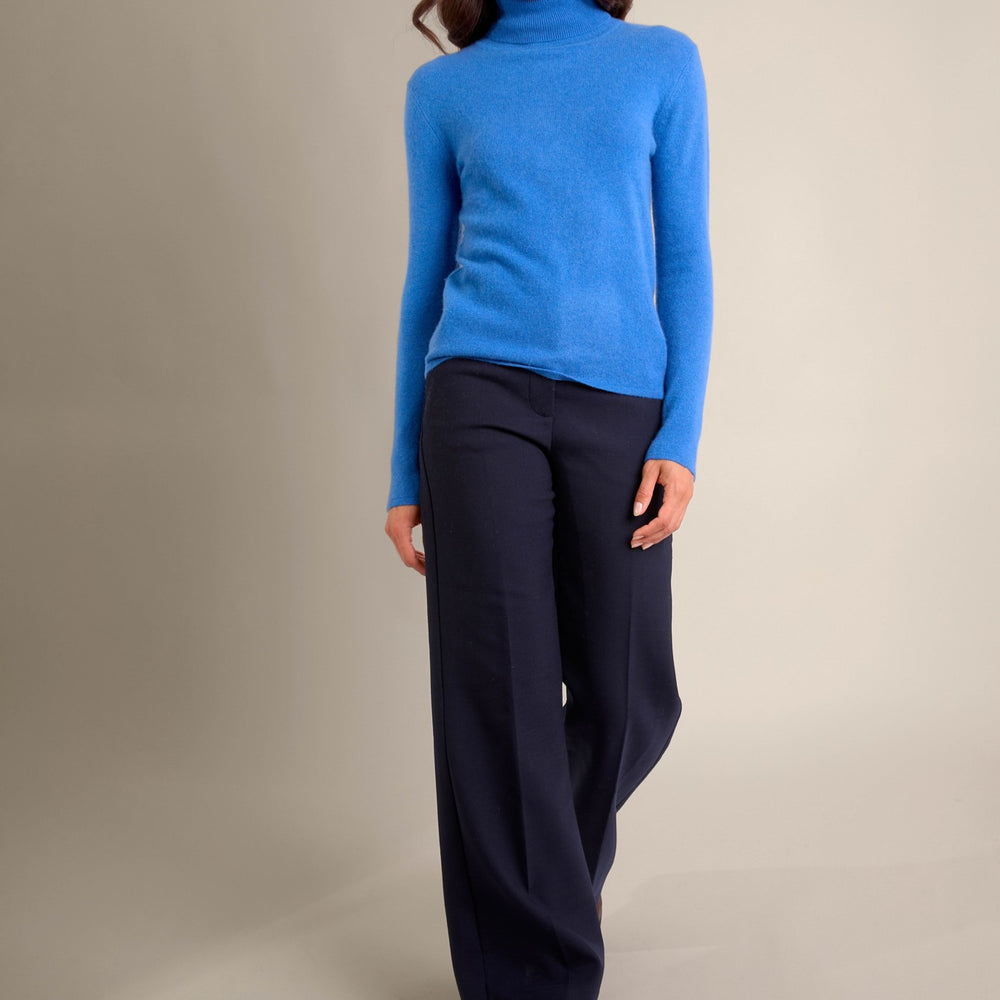 ashley pull col roulé ardoise 100% cachemire