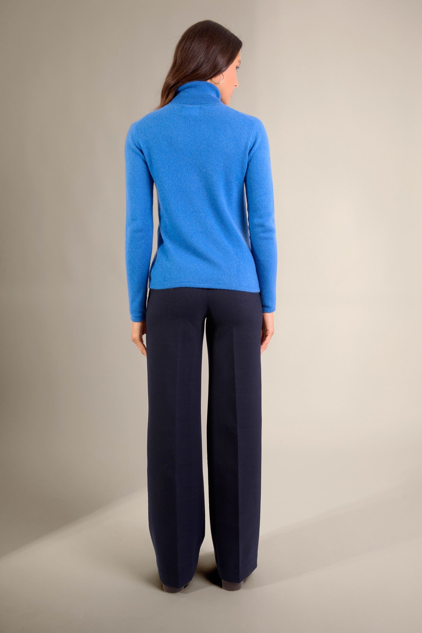 ashley pull col roulé ardoise 100% cachemire