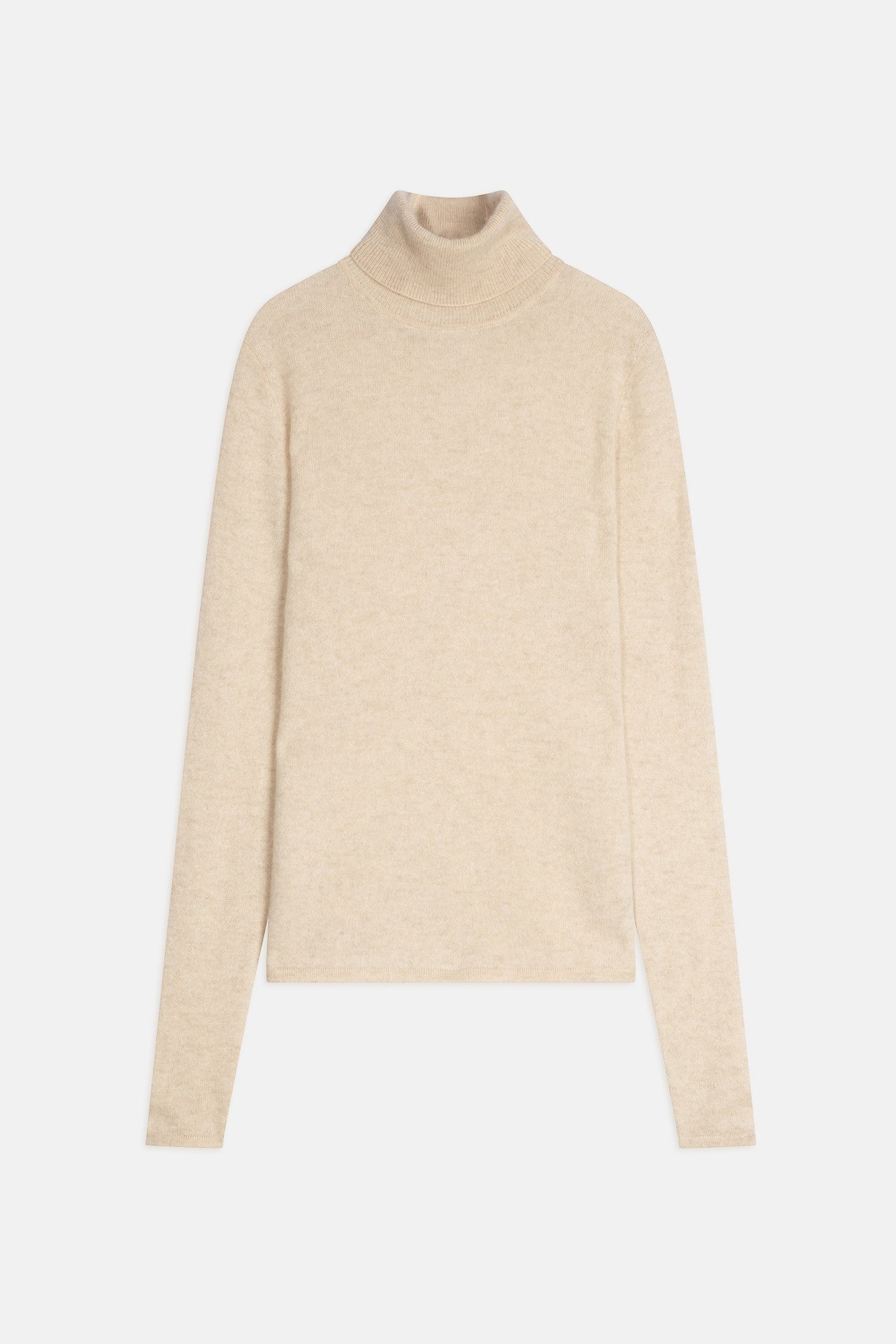 ashley pull col roulé avoine 100% cachemire