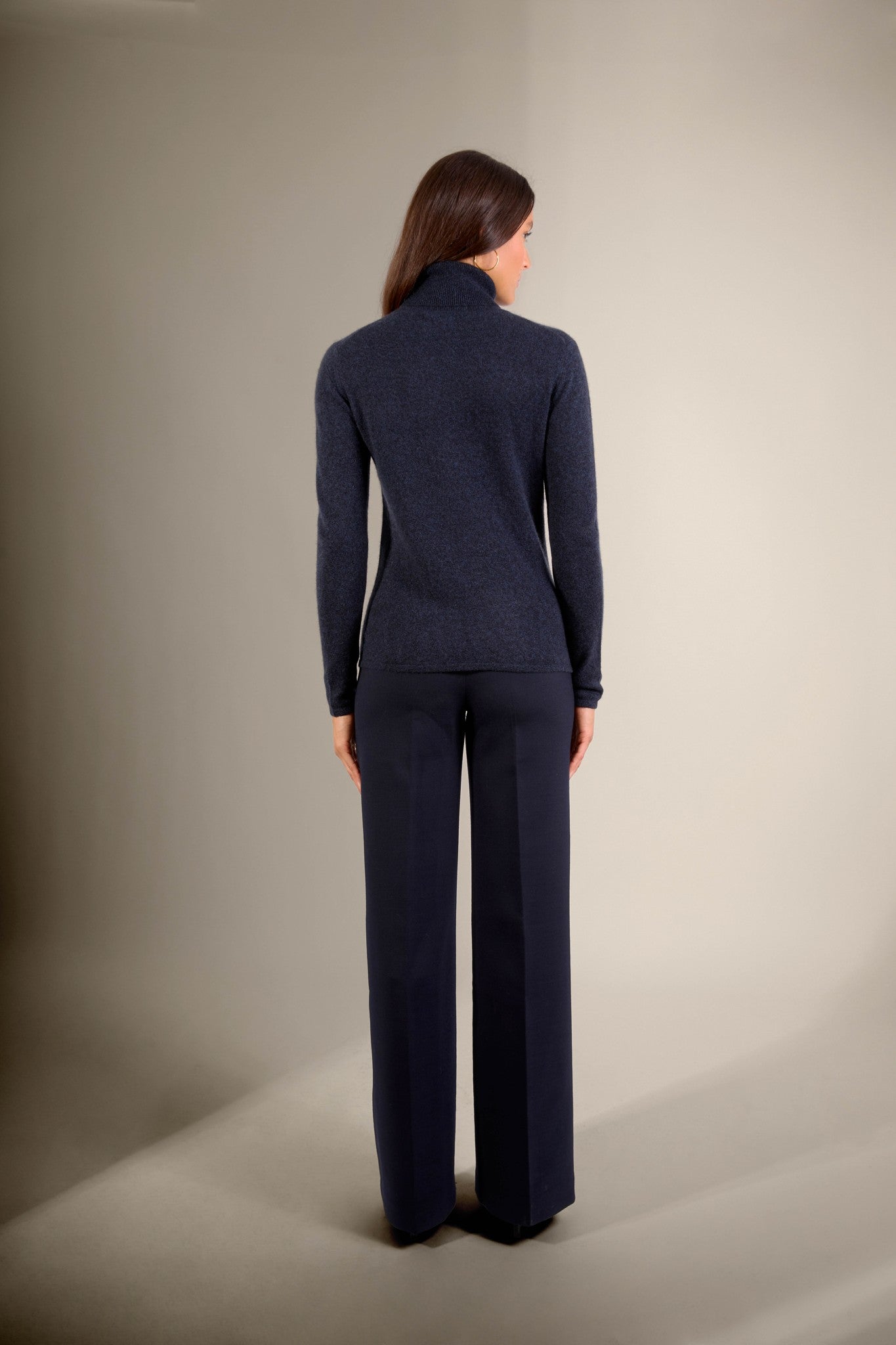 ashley pull col roulé caviar 100% cachemire