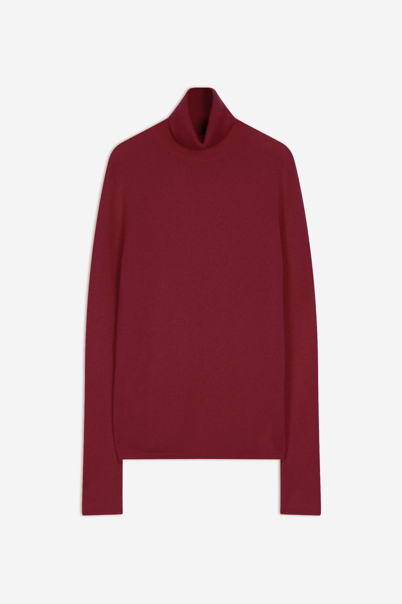 ashley pull col roulé cerise 100% cachemire