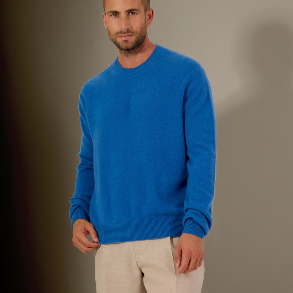 blake pull col rond ardoise 100% cachemire