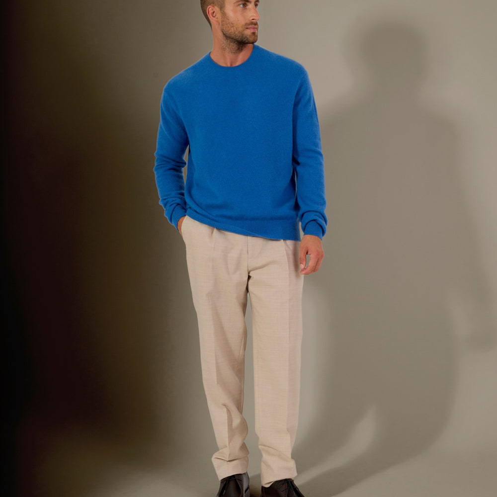 blake pull col rond ardoise 100% cachemire