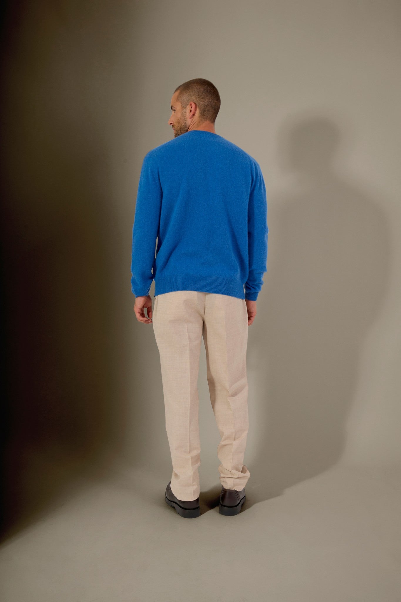 blake pull col rond ardoise 100% cachemire