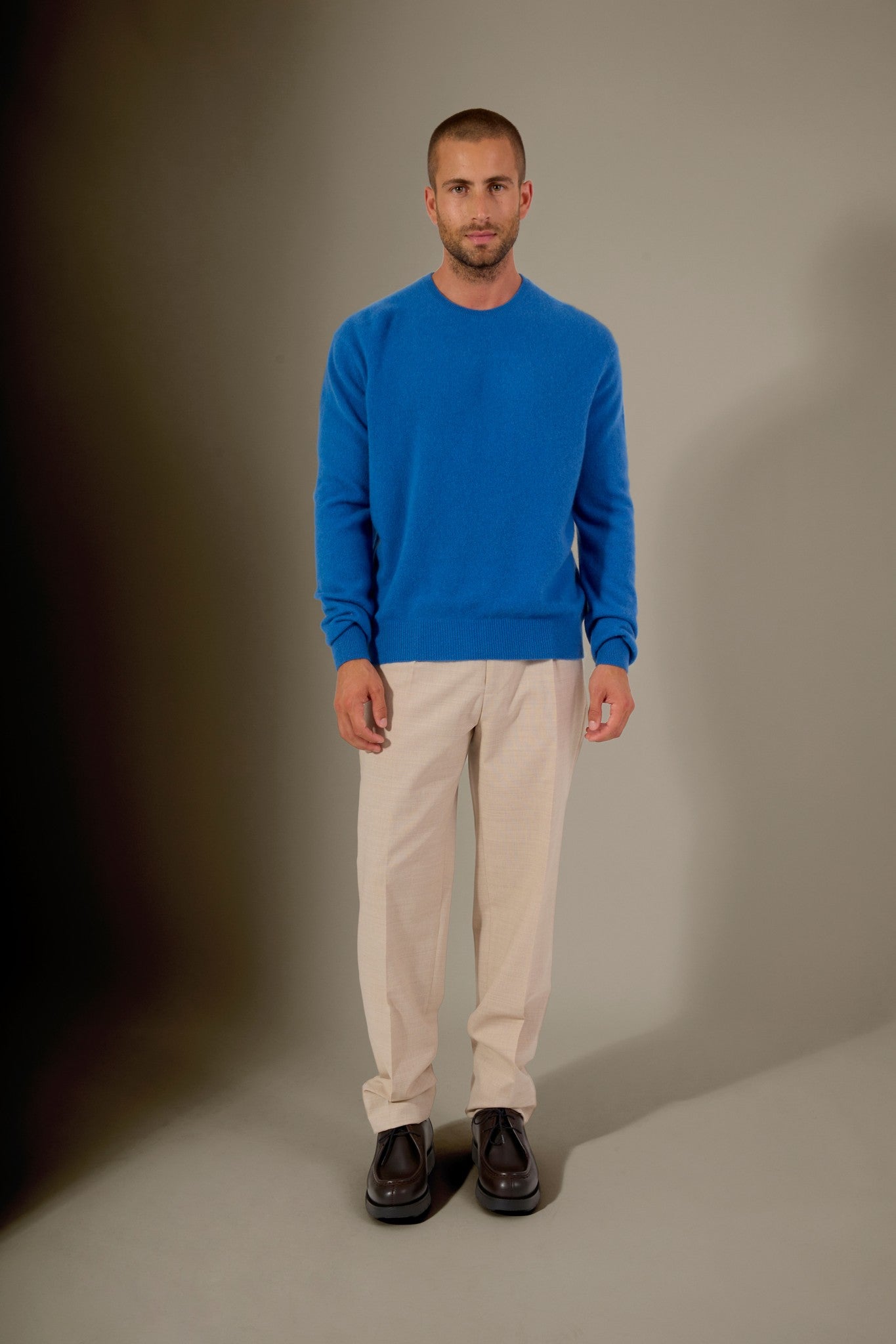 blake pull col rond ardoise 100% cachemire