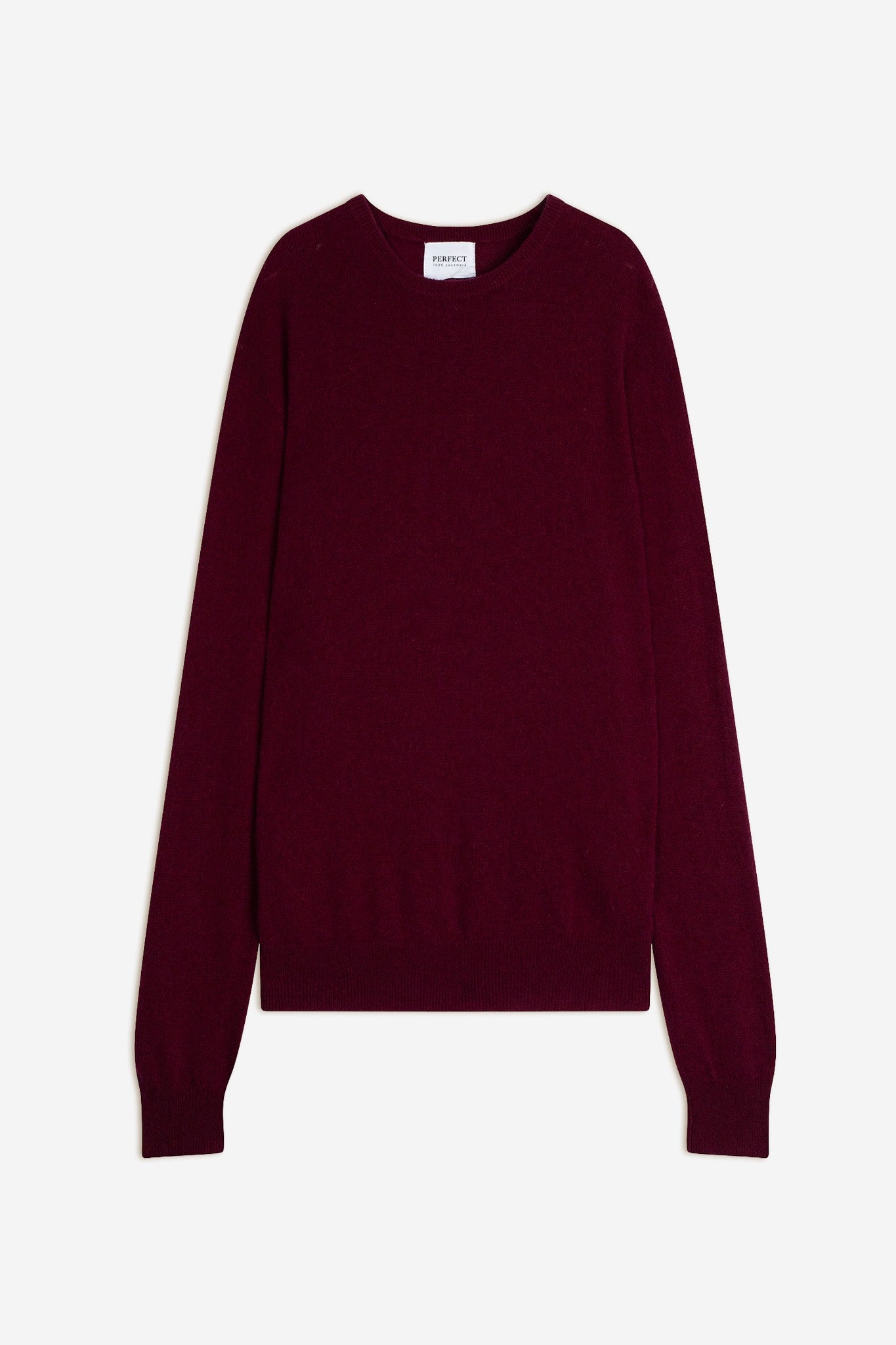 blake pull col rond bordeaux 100% cachemire