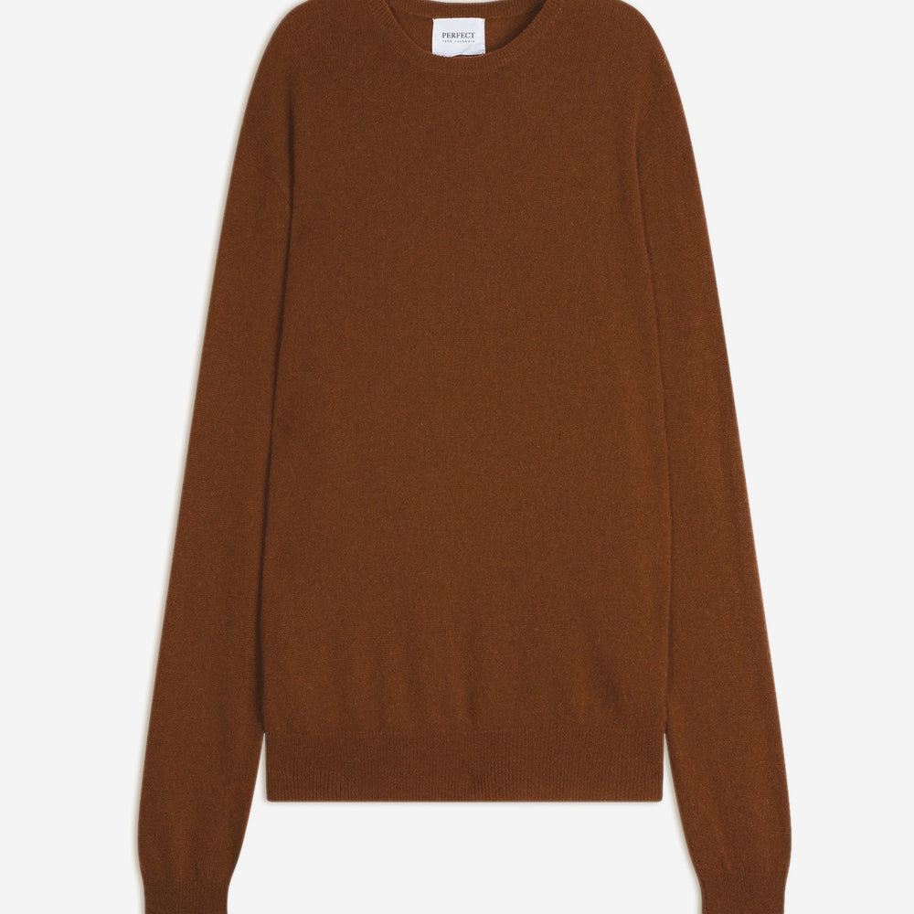 blake pull col rond chataigne 100% cachemire