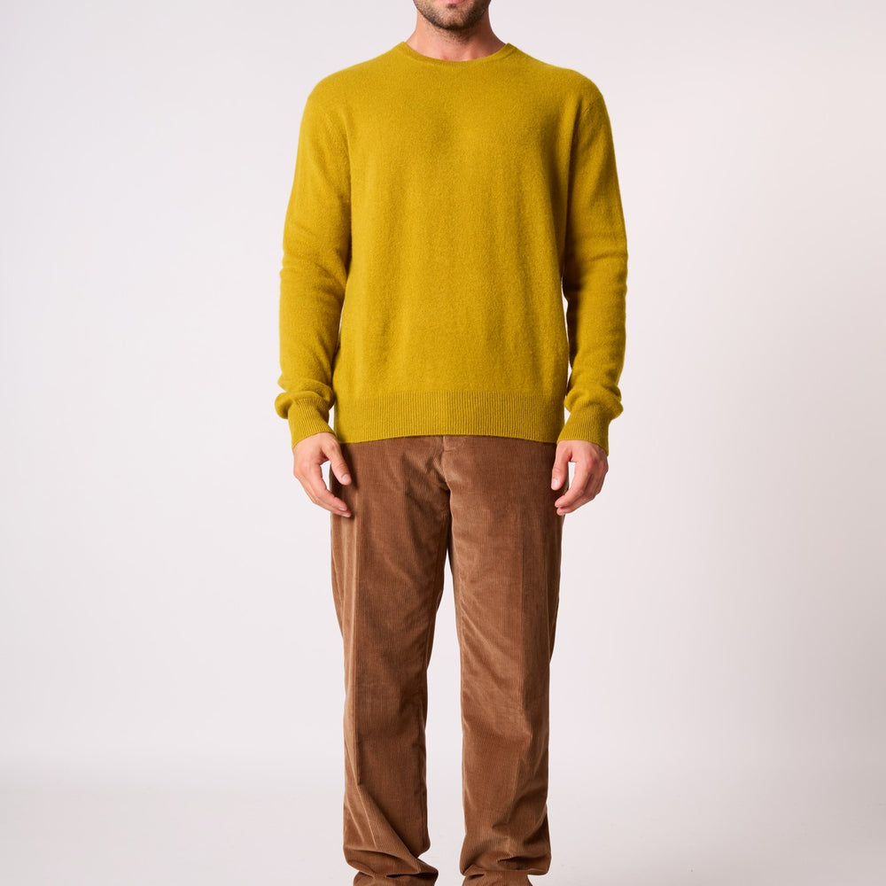 blake pull col rond doré 100% cachemire