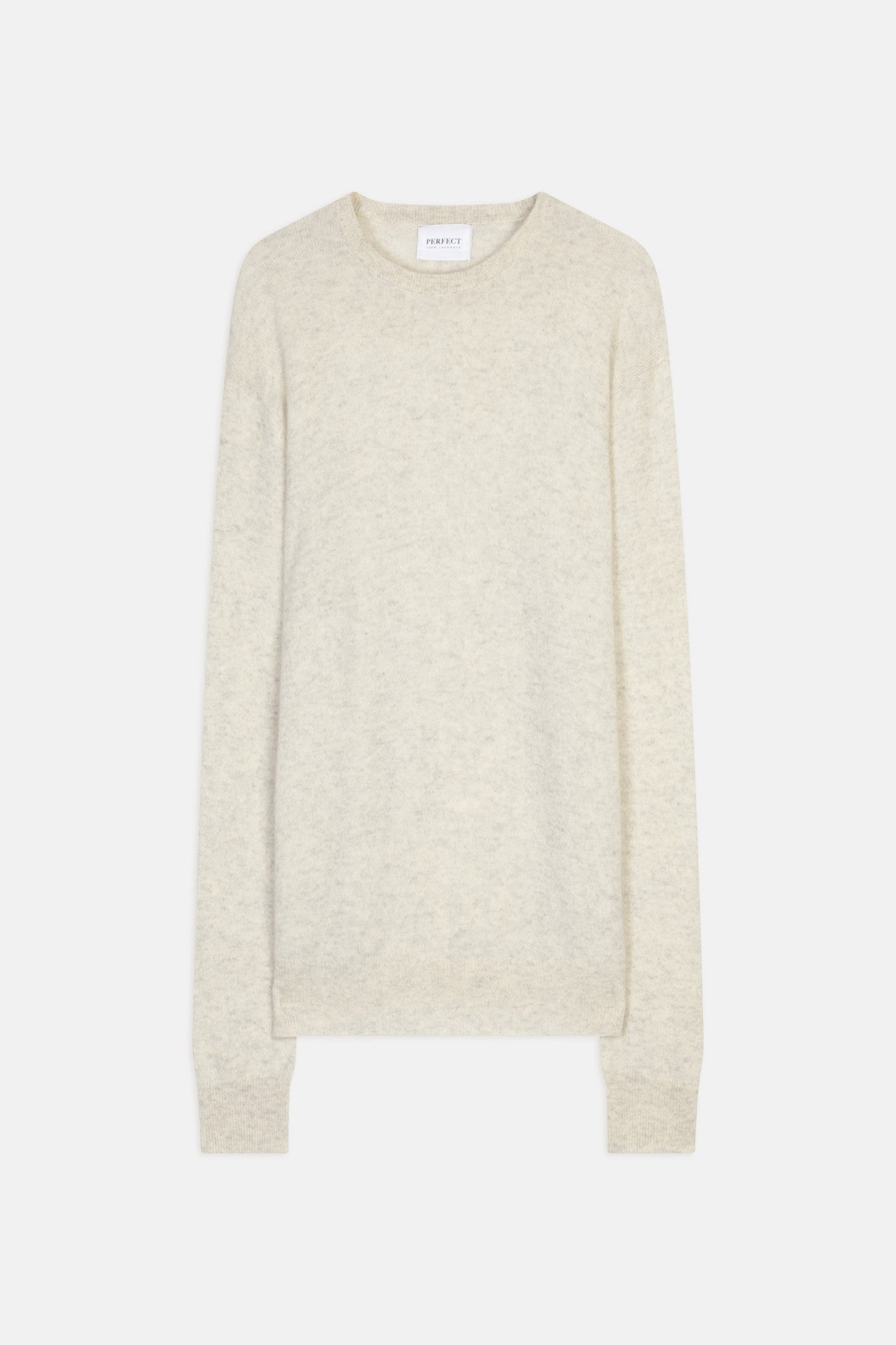 blake pull col rond gris perle chiné 100% cachemire