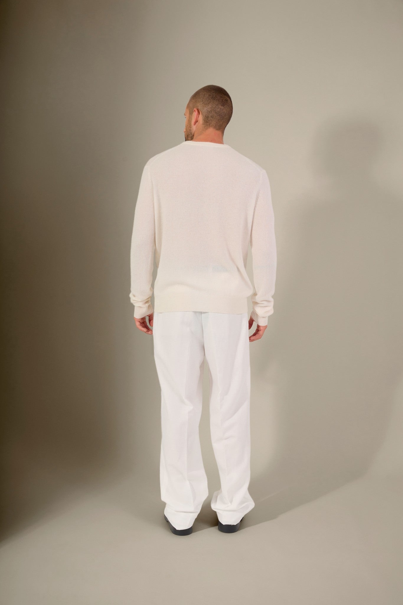 blake pull col rond ivoire 100% cachemire