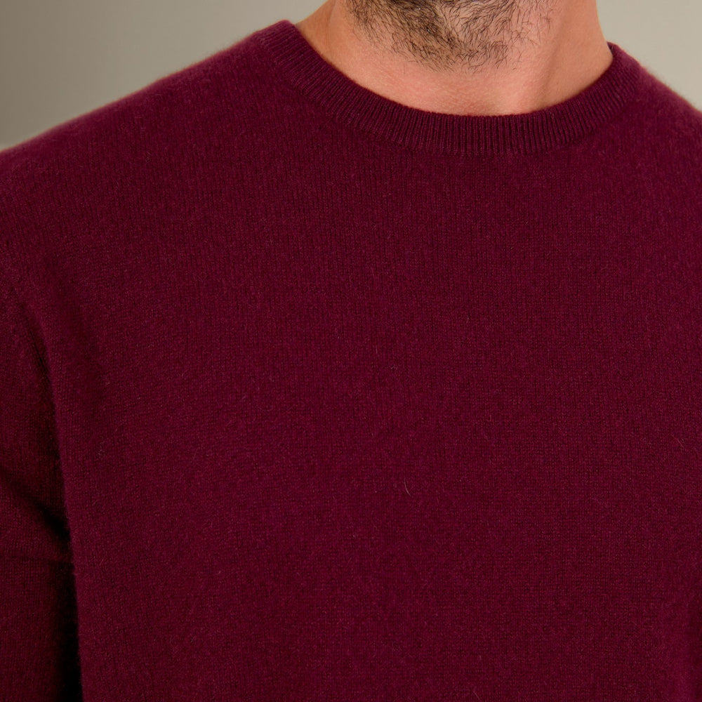 blake pull col rond mûre 100% cachemire