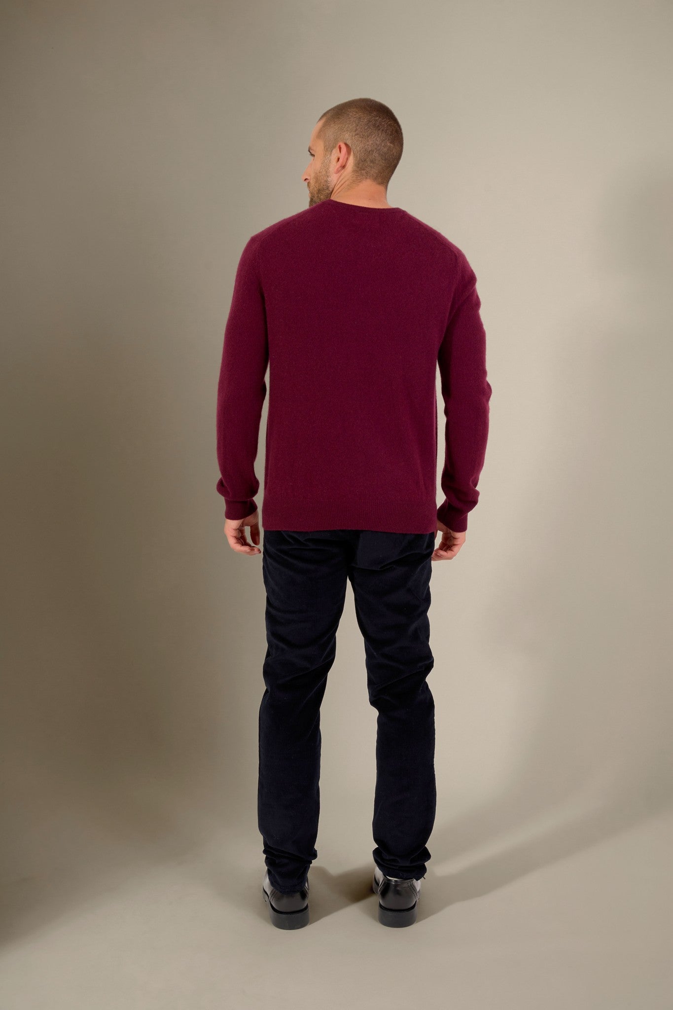 blake pull col rond mûre 100% cachemire