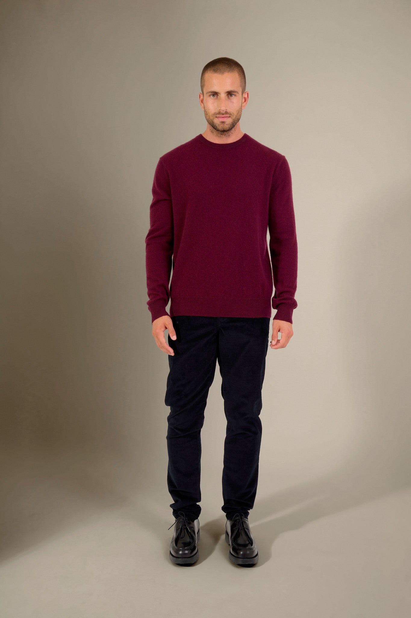 blake pull col rond mûre 100% cachemire