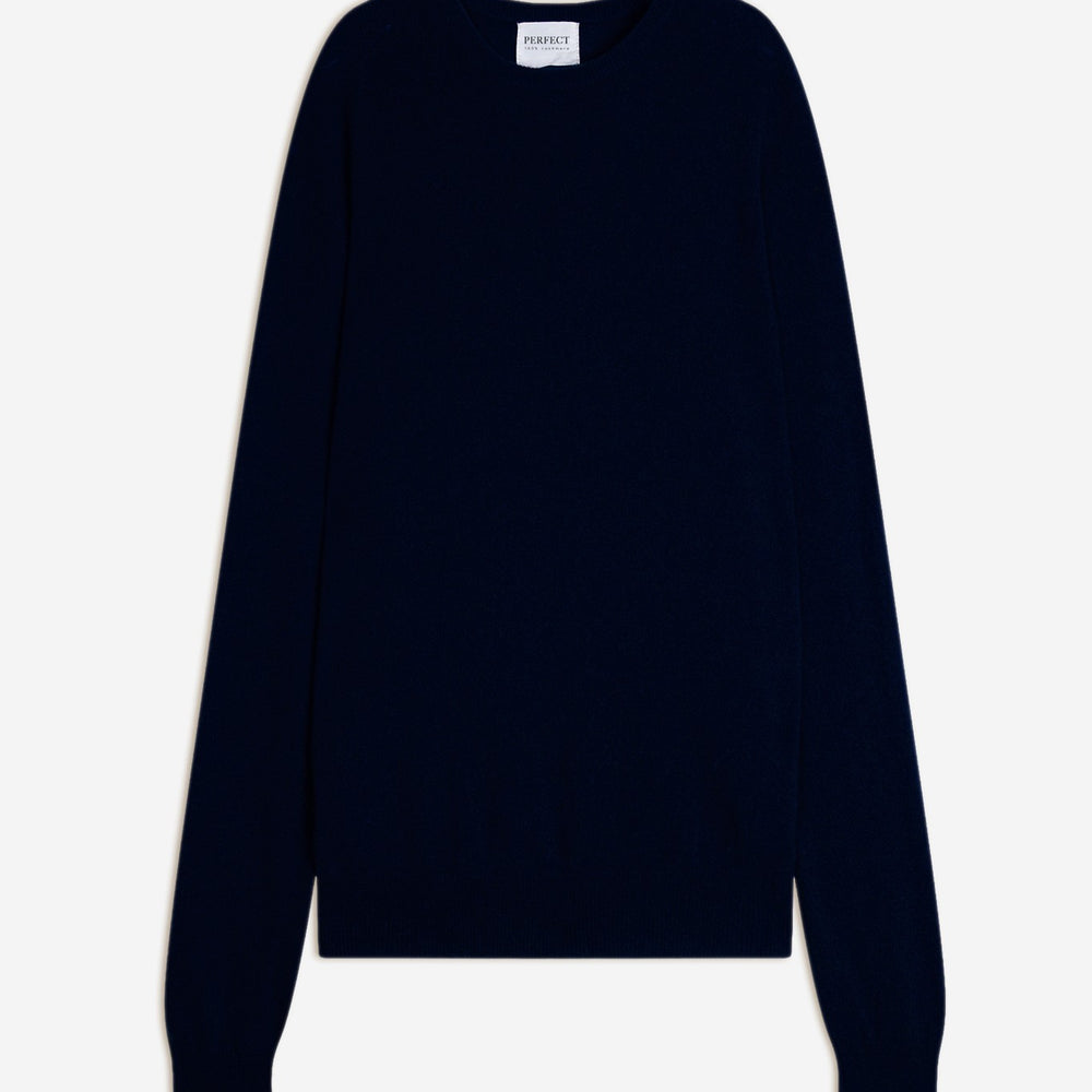 blake pull col rond navy 100% cachemire