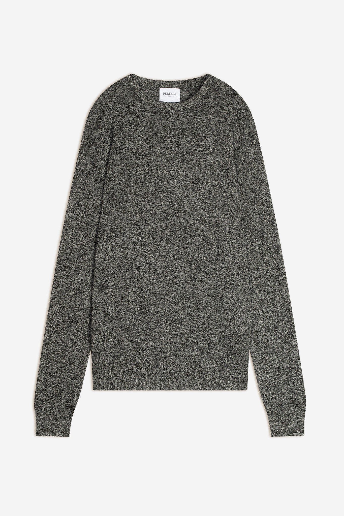 blake pull col rond noir/blanc 100% cachemire