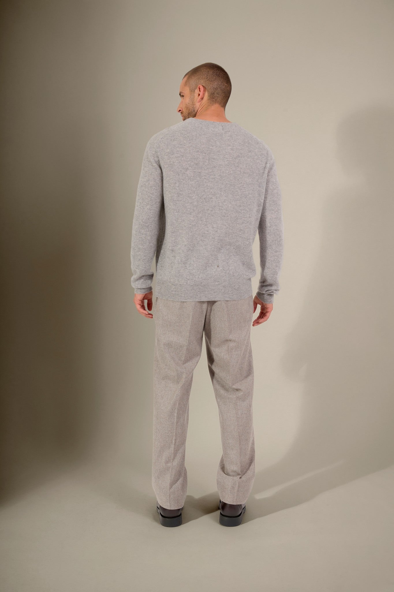 blake pull col rond nuage chiné 100% cachemire