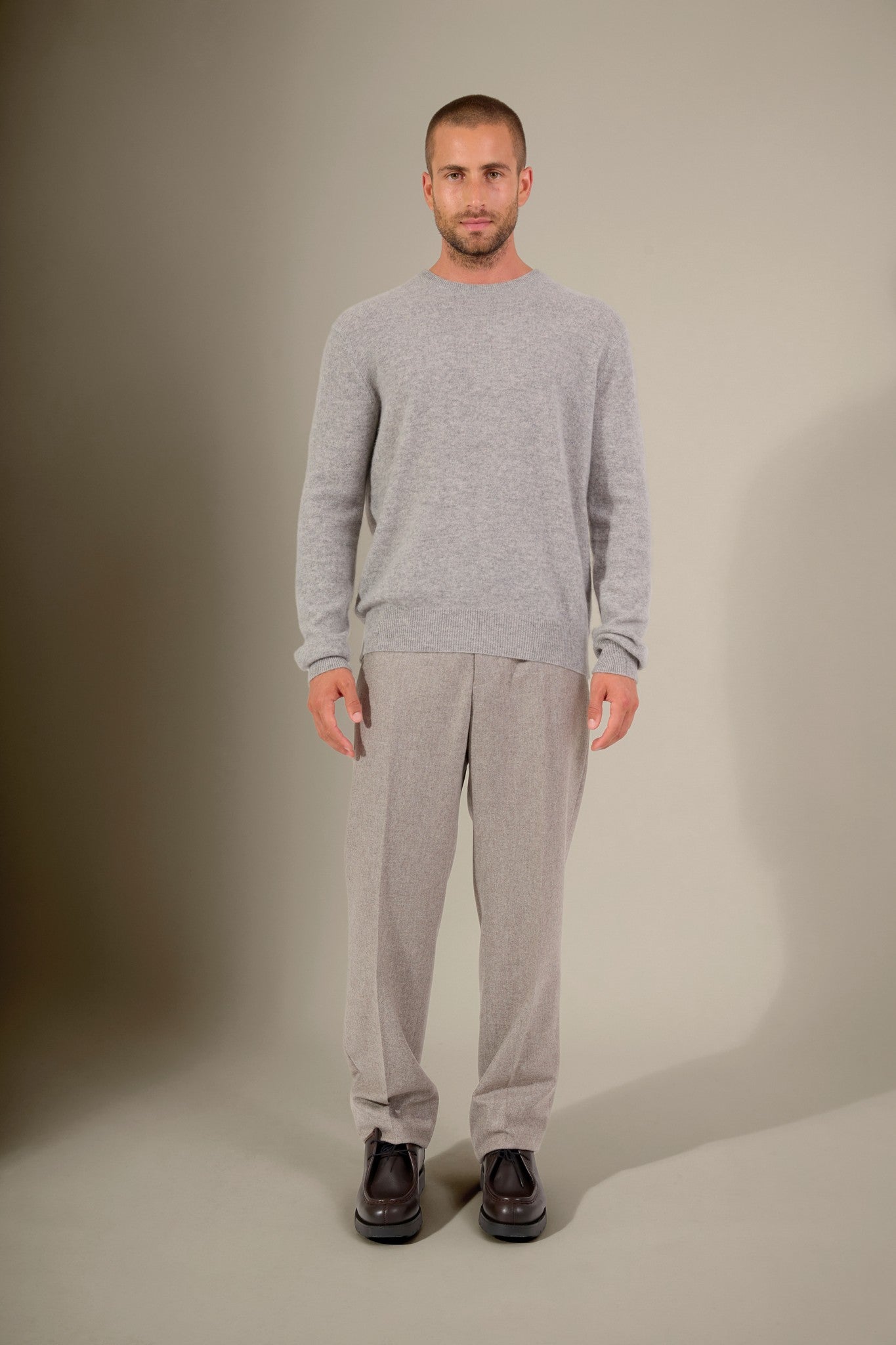 blake pull col rond nuage chiné 100% cachemire