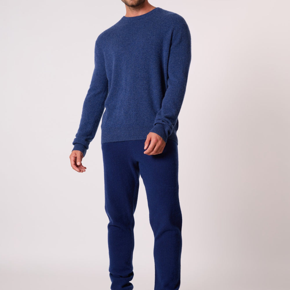 blake pull col rond ocean chiné 100% cachemire