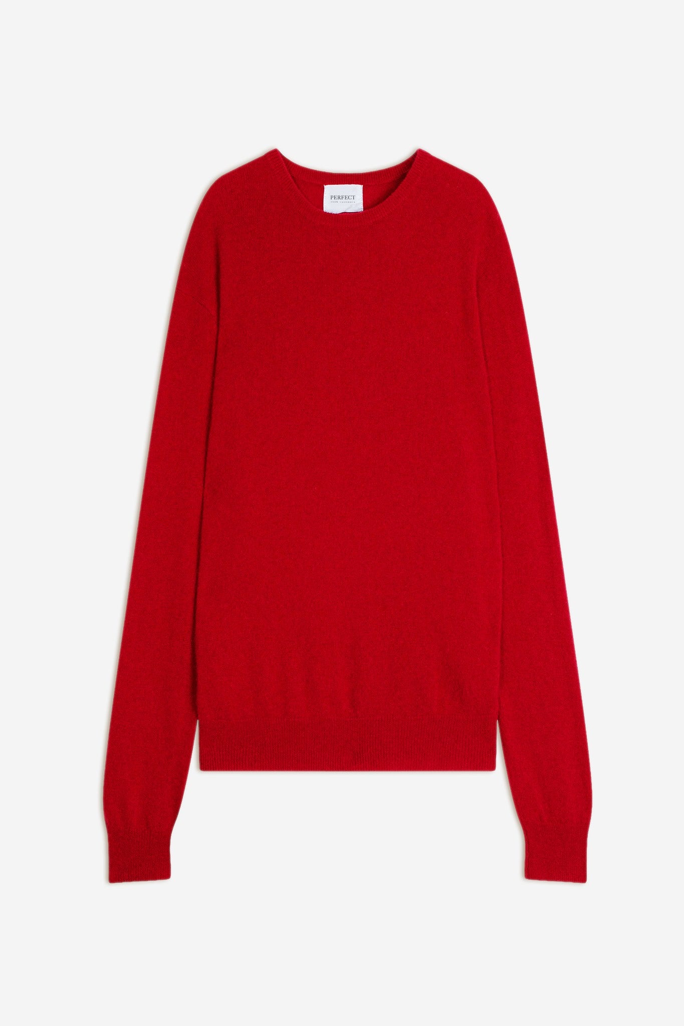 blake pull col rond rouge 100% cachemire