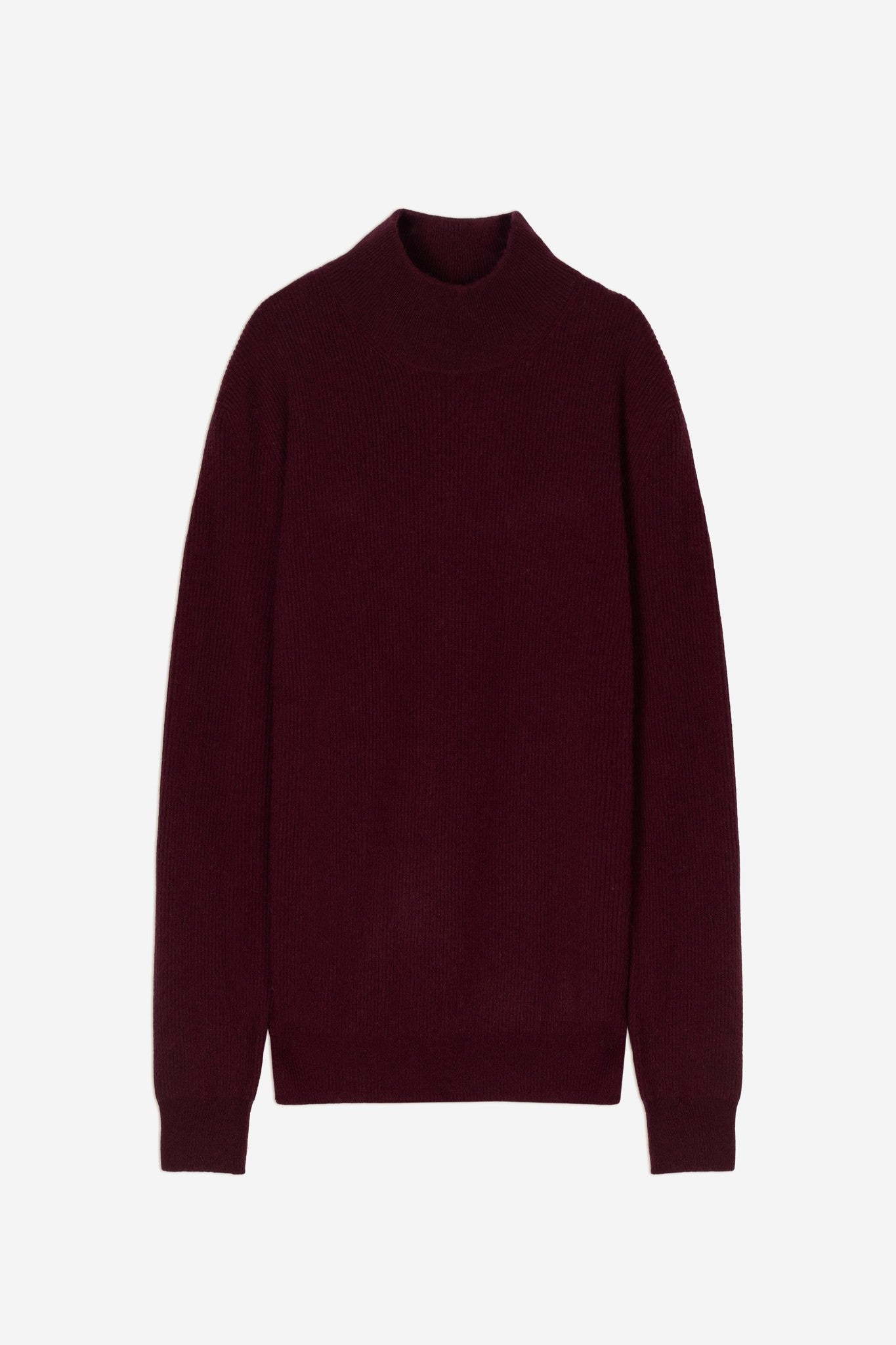 capri pull col montant mûre 100% cachemire