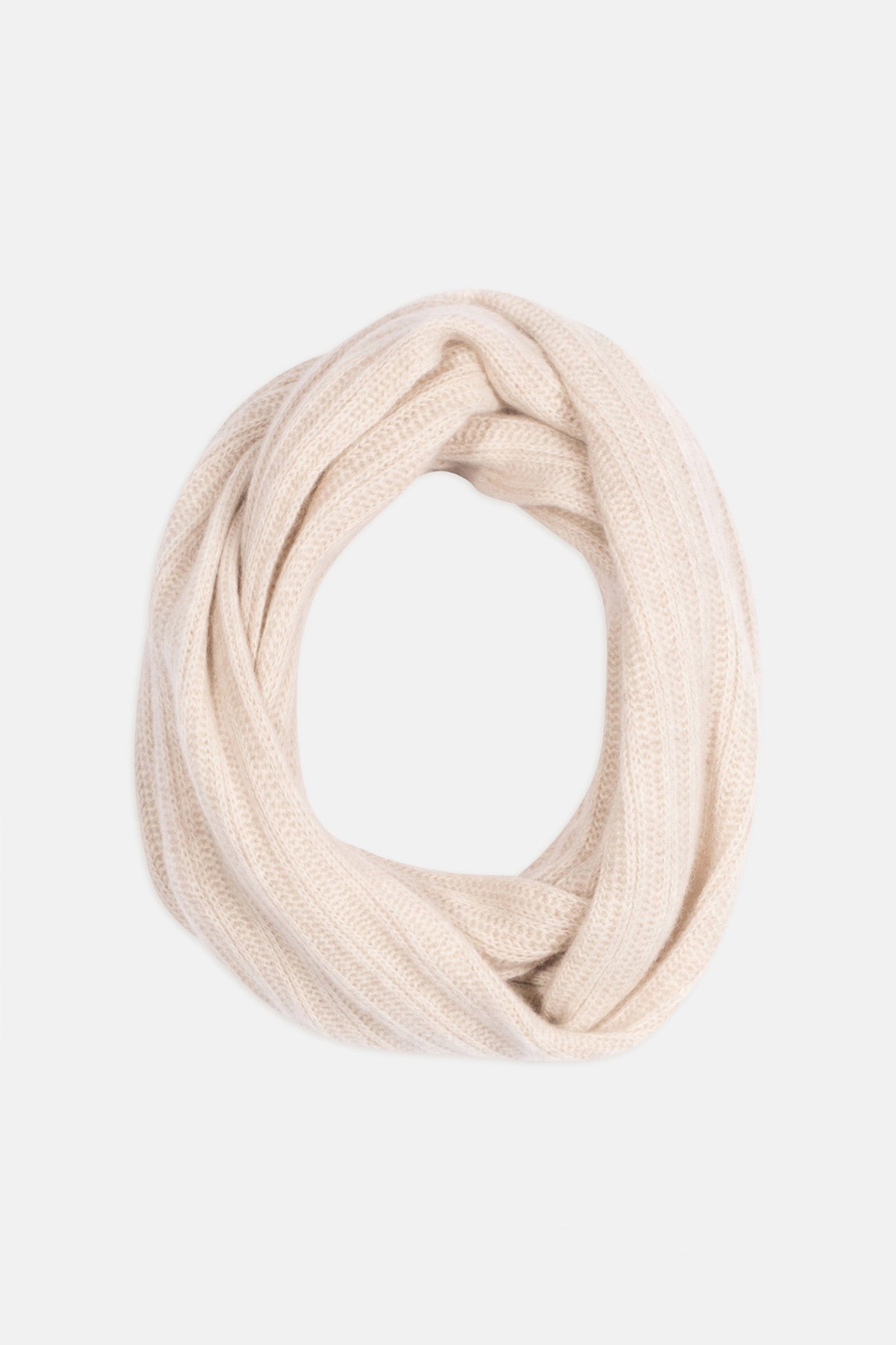 clody tour de cou 4 fils beige chiné 100% cachemire