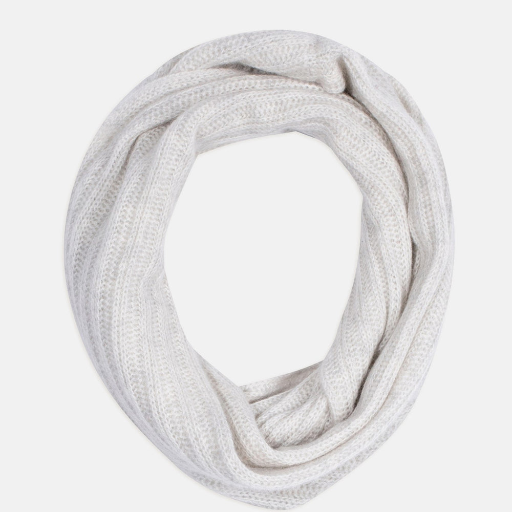 clody tour de cou 4 fils gris perle chiné 100% cachemire