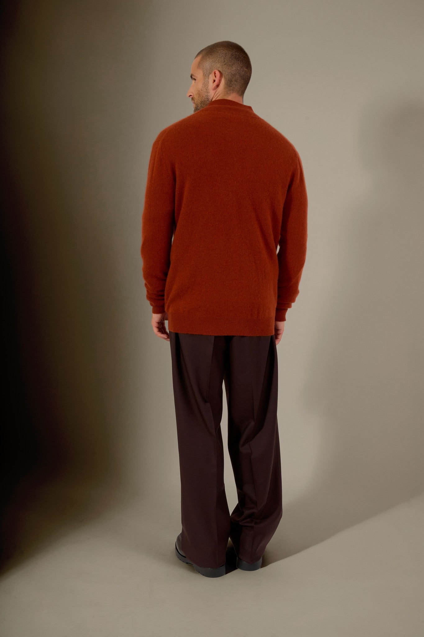 cody gilet zippé col montant écureuil 100% cachemire