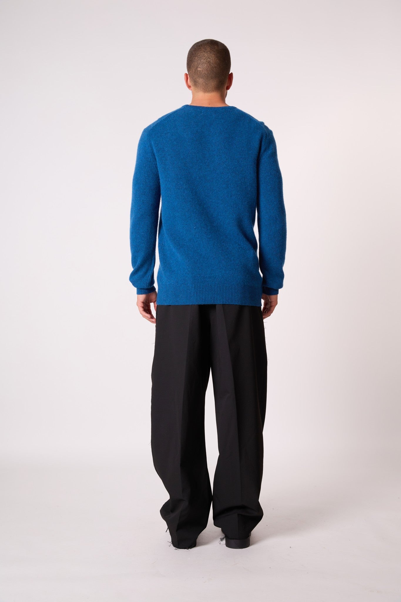 eden pull col rond 4 fils atlantique chiné 100% cachemire