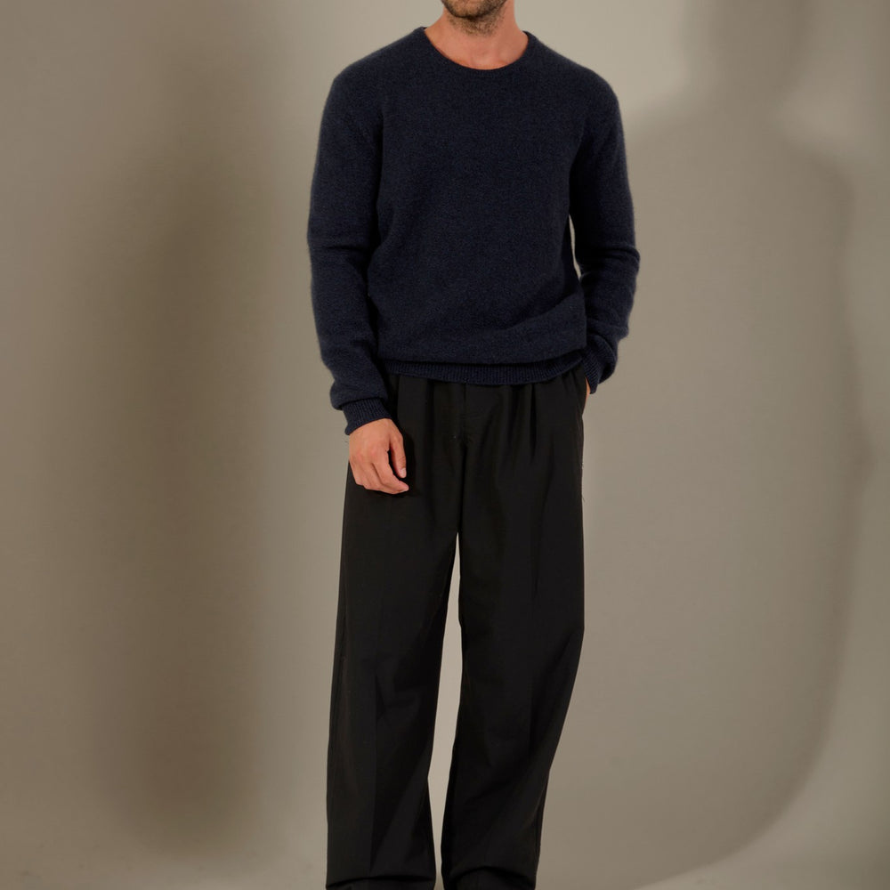 eden pull col rond 4 fils caviar 100% cachemire