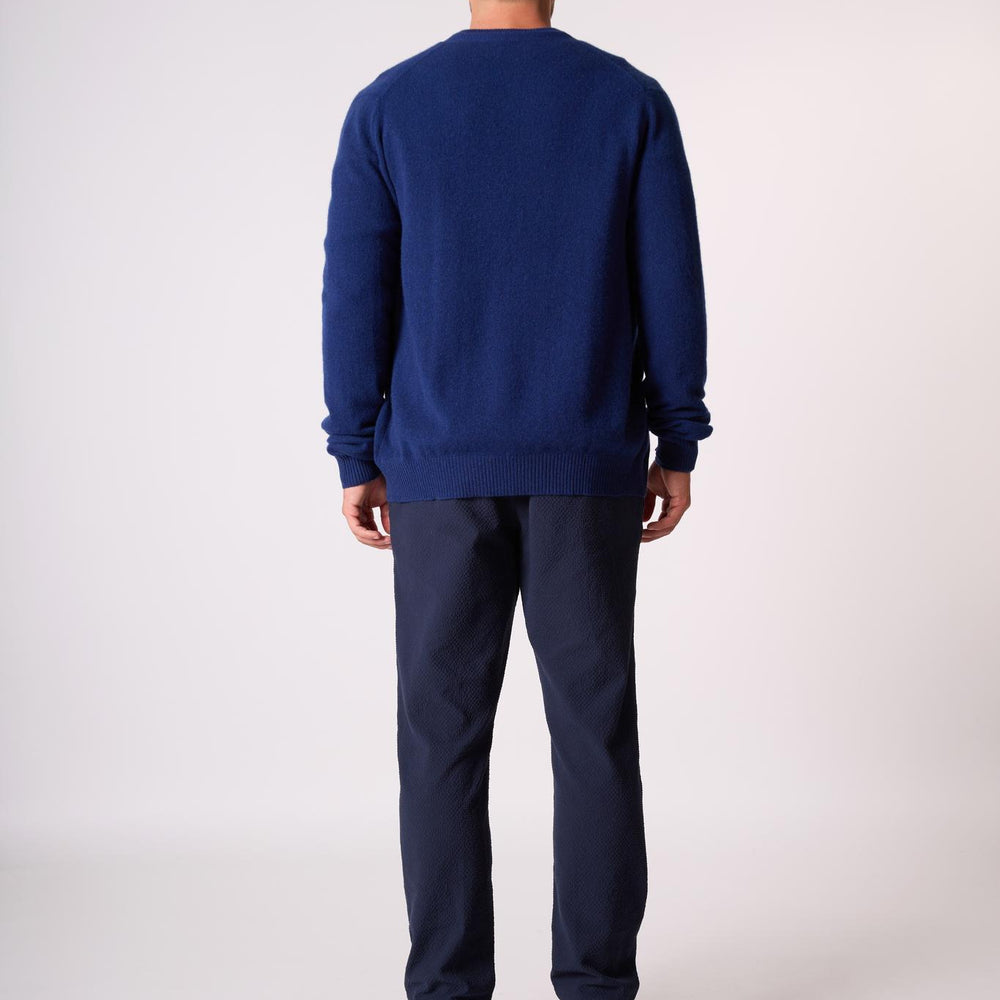 ERROL cardigan col v minuit 100% cachemire