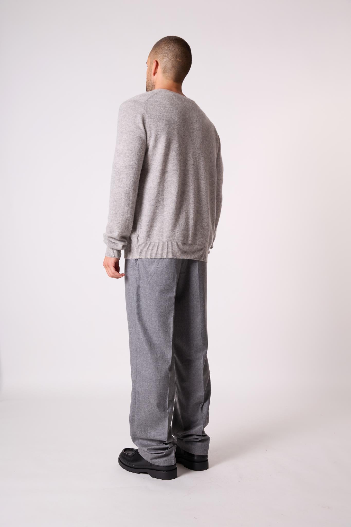 ERROL cardigan col v nuage chiné 100% cachemire