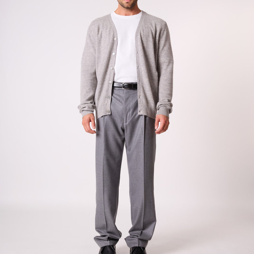 errol cardigan col v nuage chiné 100% cachemire