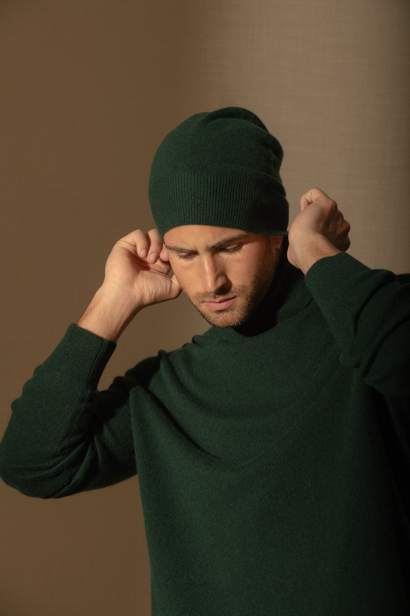 faith bonnet cyprès 100% cachemire