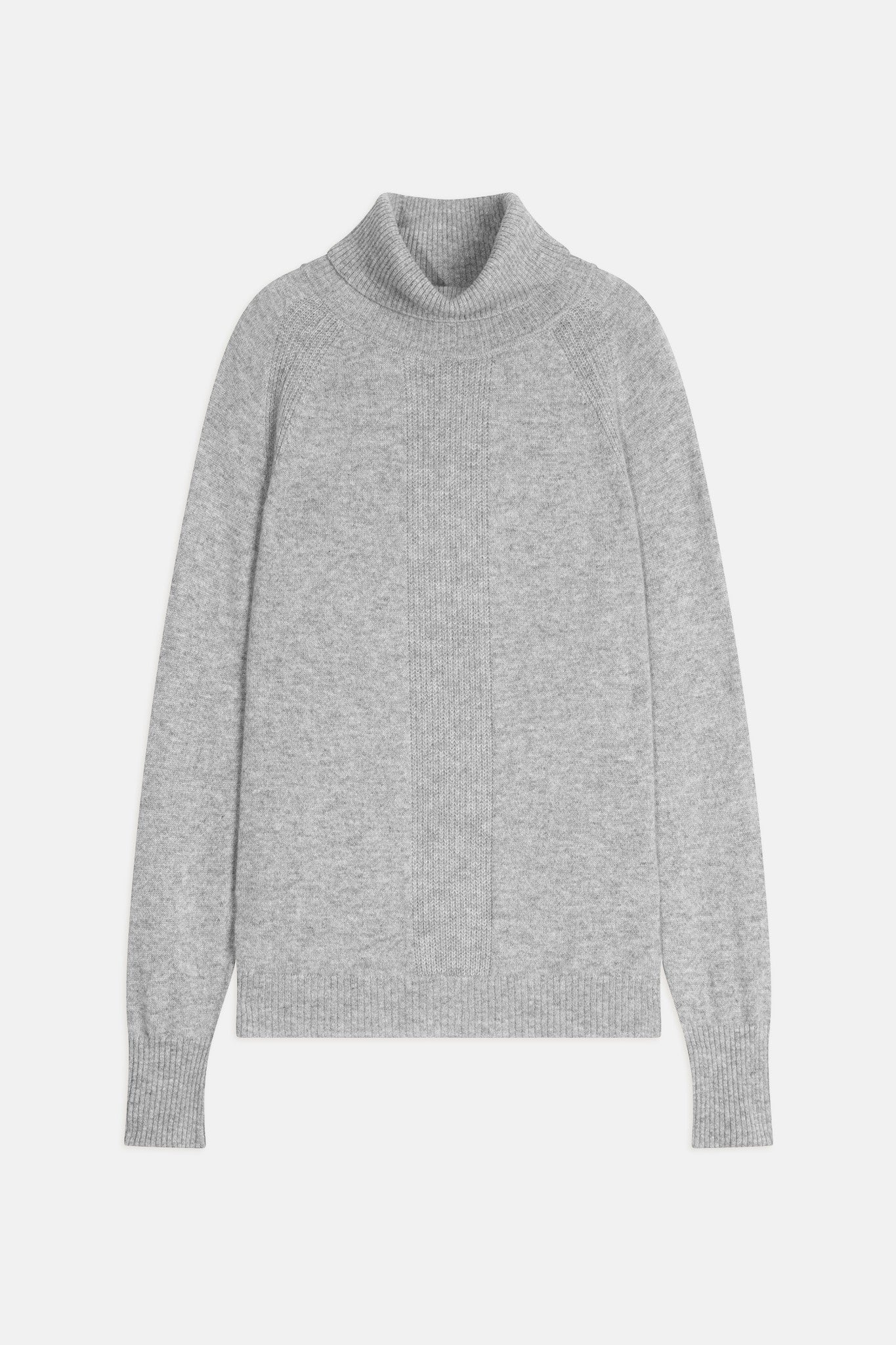 florivien pull col roulé nuage chiné 100% cachemire