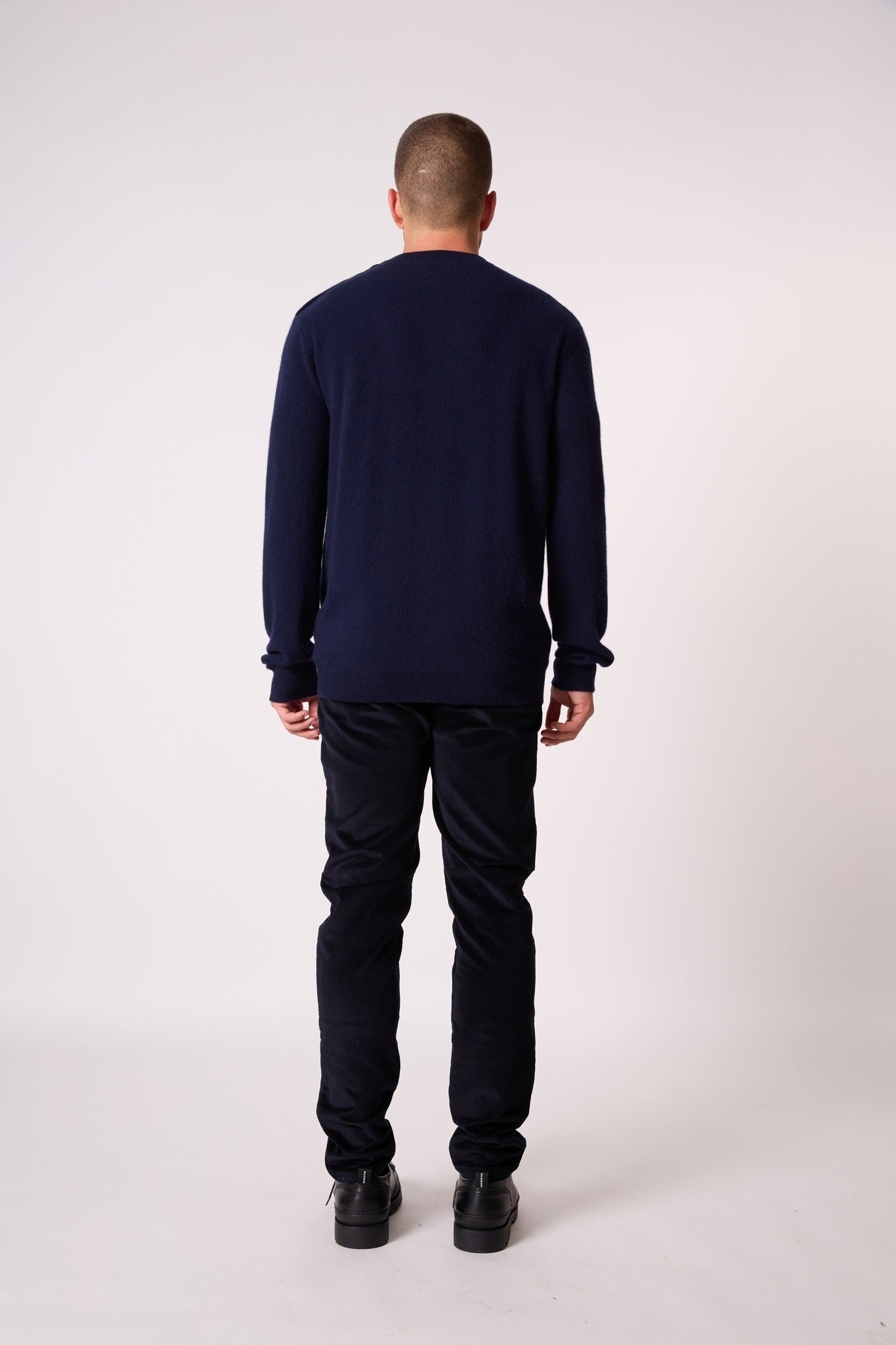 gabriel pull col rond marin navy 100% cachemire