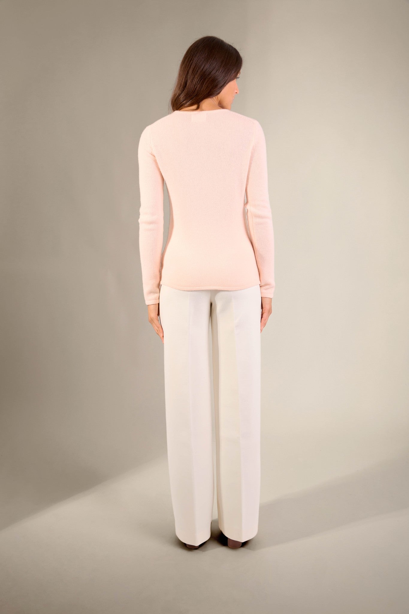 gaby pull col v 4 fils coquille 100% cachemire