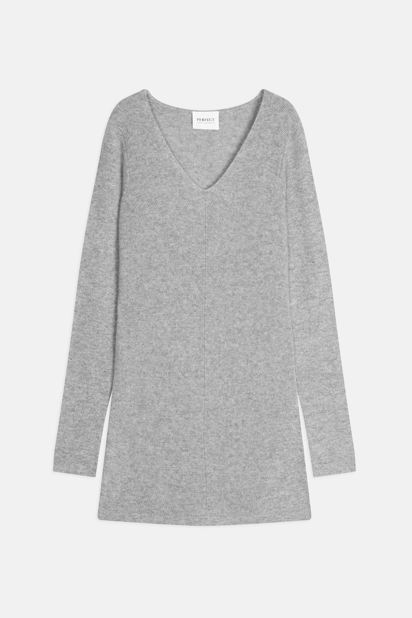 garmouth tunique col v nuage chiné 100% cachemire