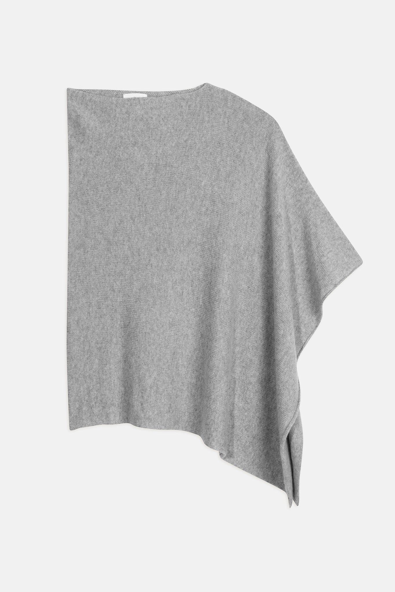 georgia poncho 4 fils nuage chiné 100% cachemire