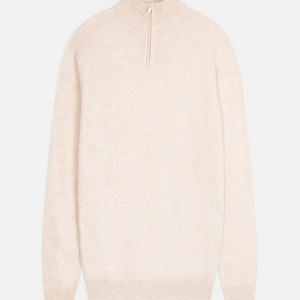 greg pull camionneur beige chiné 100% cachemire