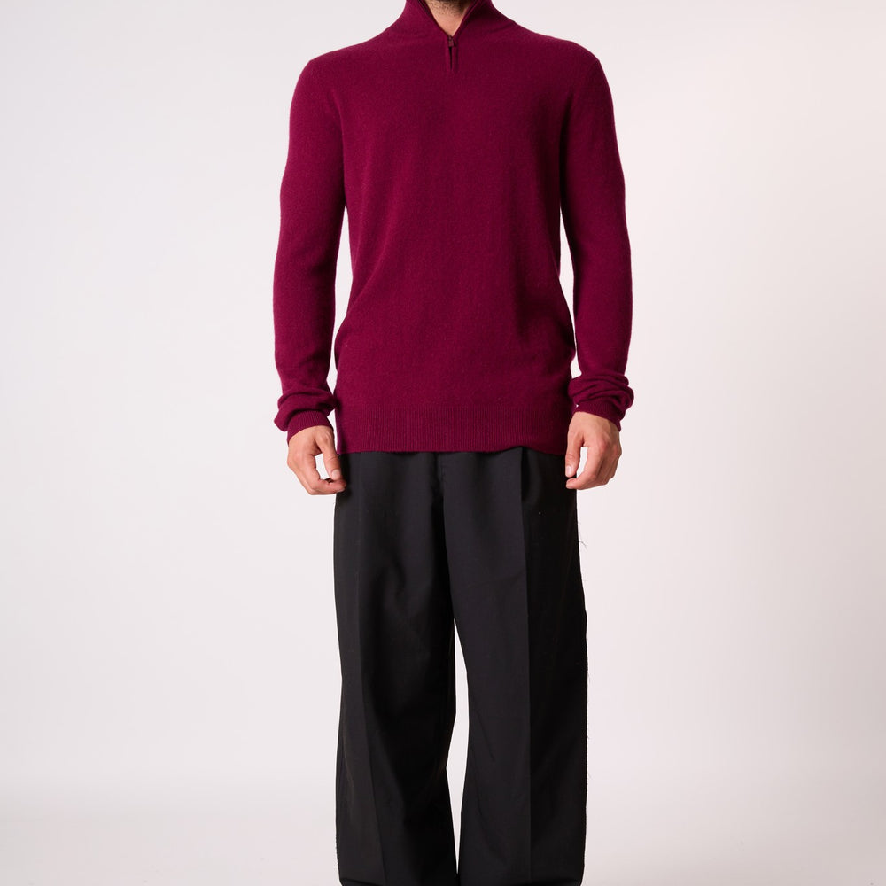 greg pull camionneur bordeaux 100% cachemire