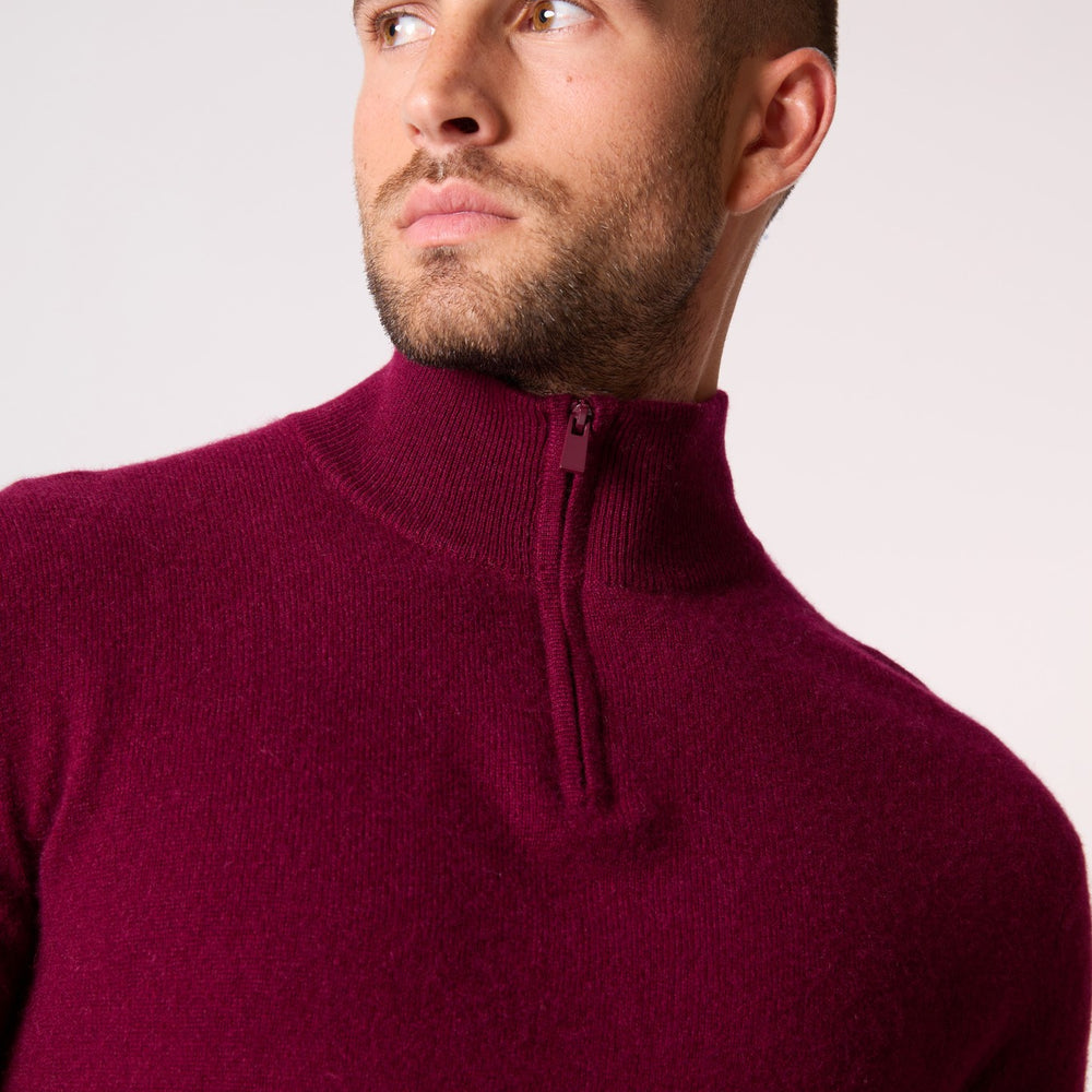 greg pull camionneur bordeaux 100% cachemire