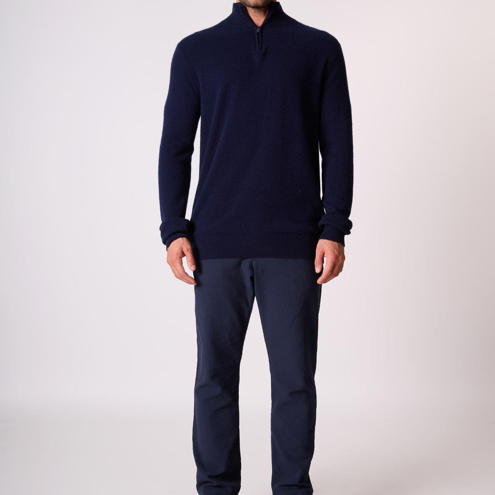GREG pull camionneur navy 100% cachemire