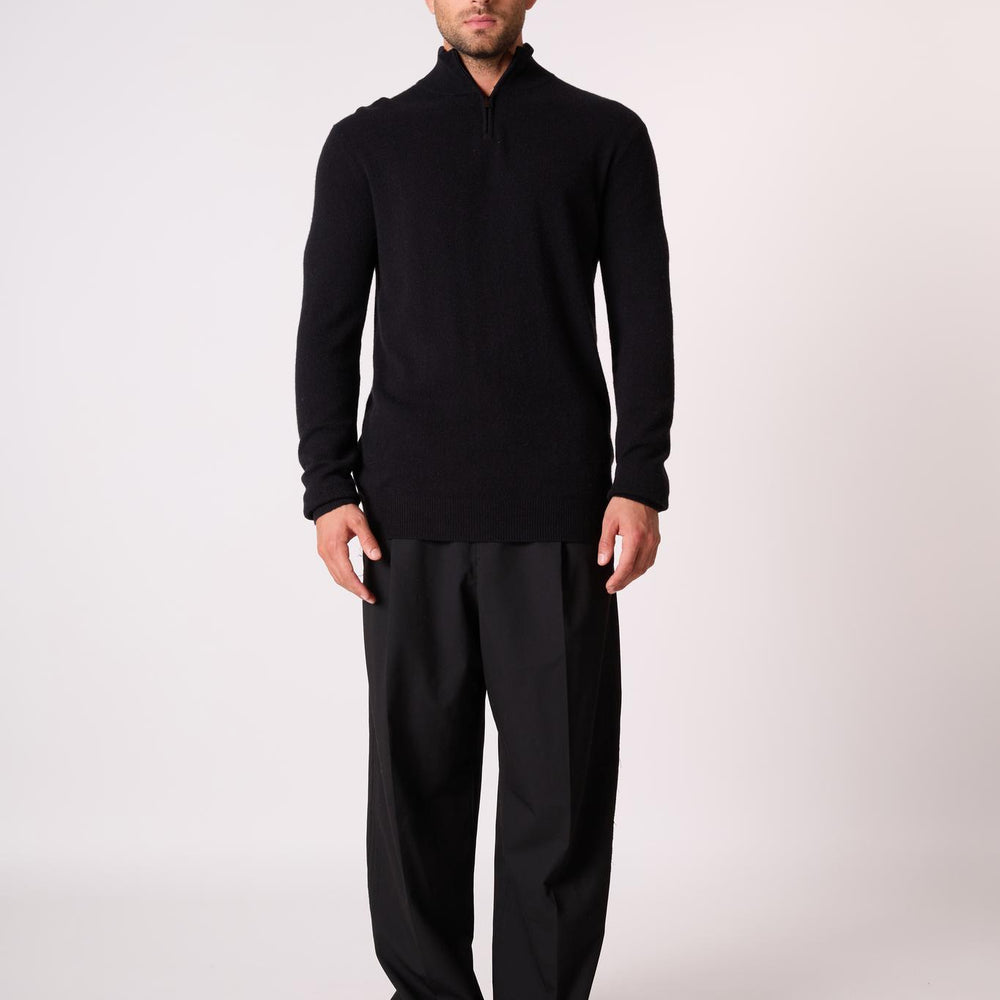 GREG pull camionneur noir 100% cachemire