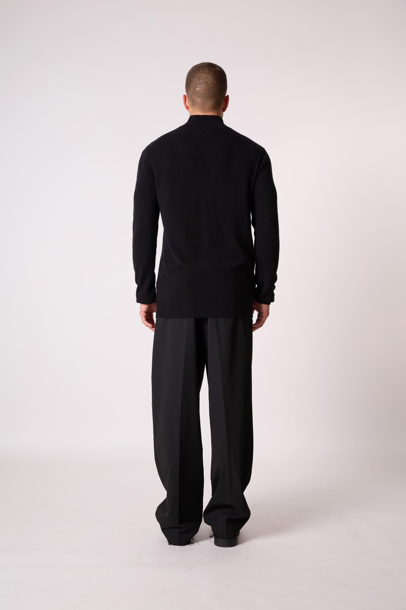 GREG pull camionneur noir 100% cachemire