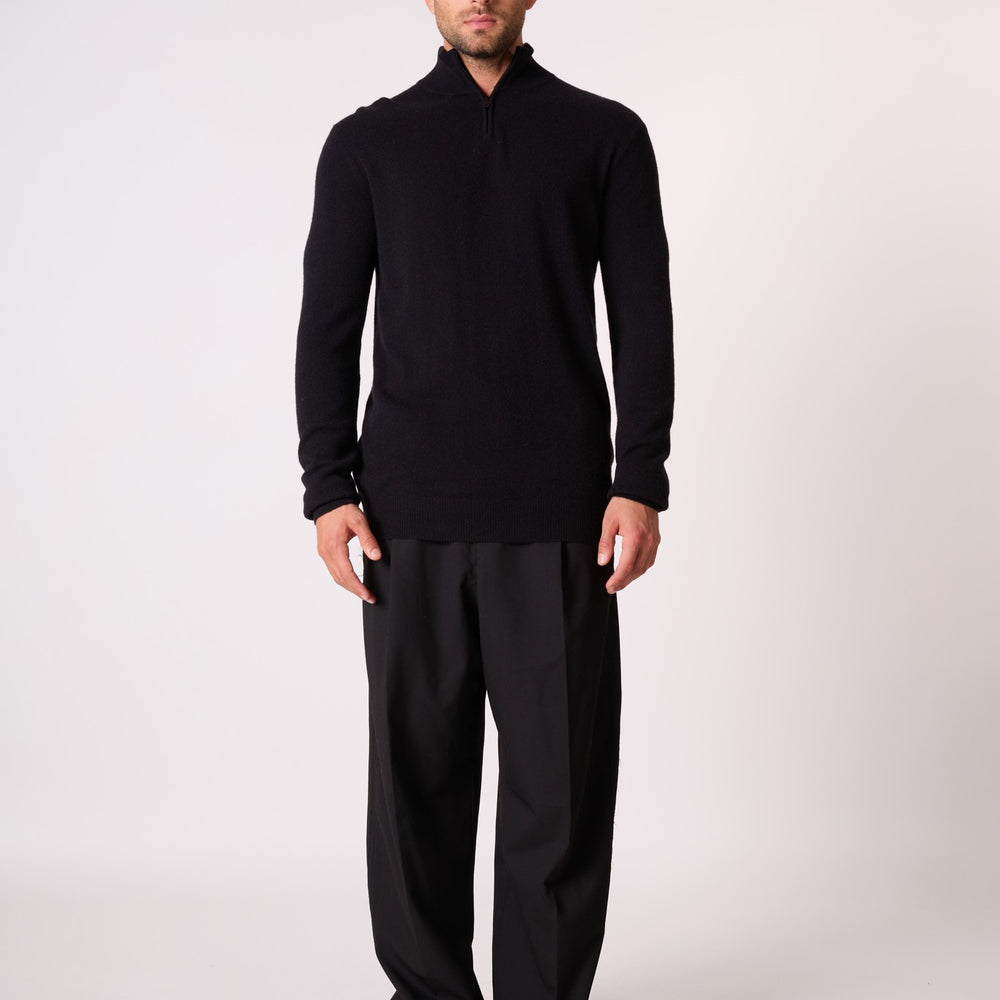 greg pull camionneur noir 100% cachemire